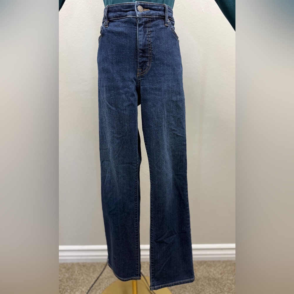 Lauren Ralph Lauren Modern Straight Curvy Jeans Dark Wash Size 12
